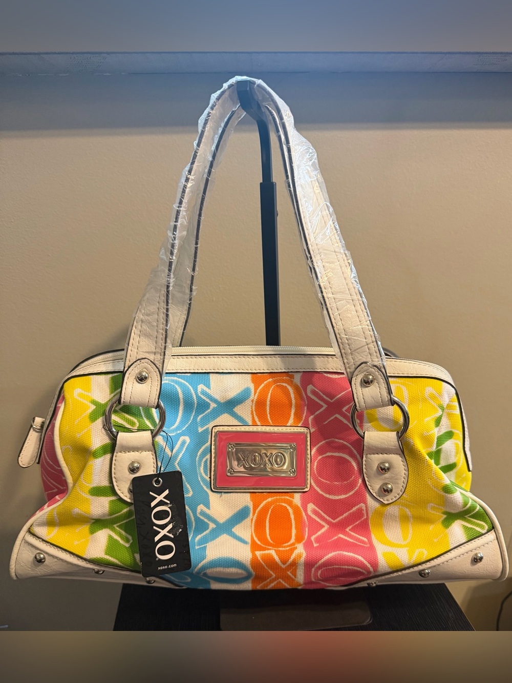 XOXO Waterside Y2K Rainbow Logo Satchel Shoulder Bag NWT